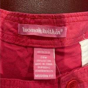 Woman Within pink Jeans